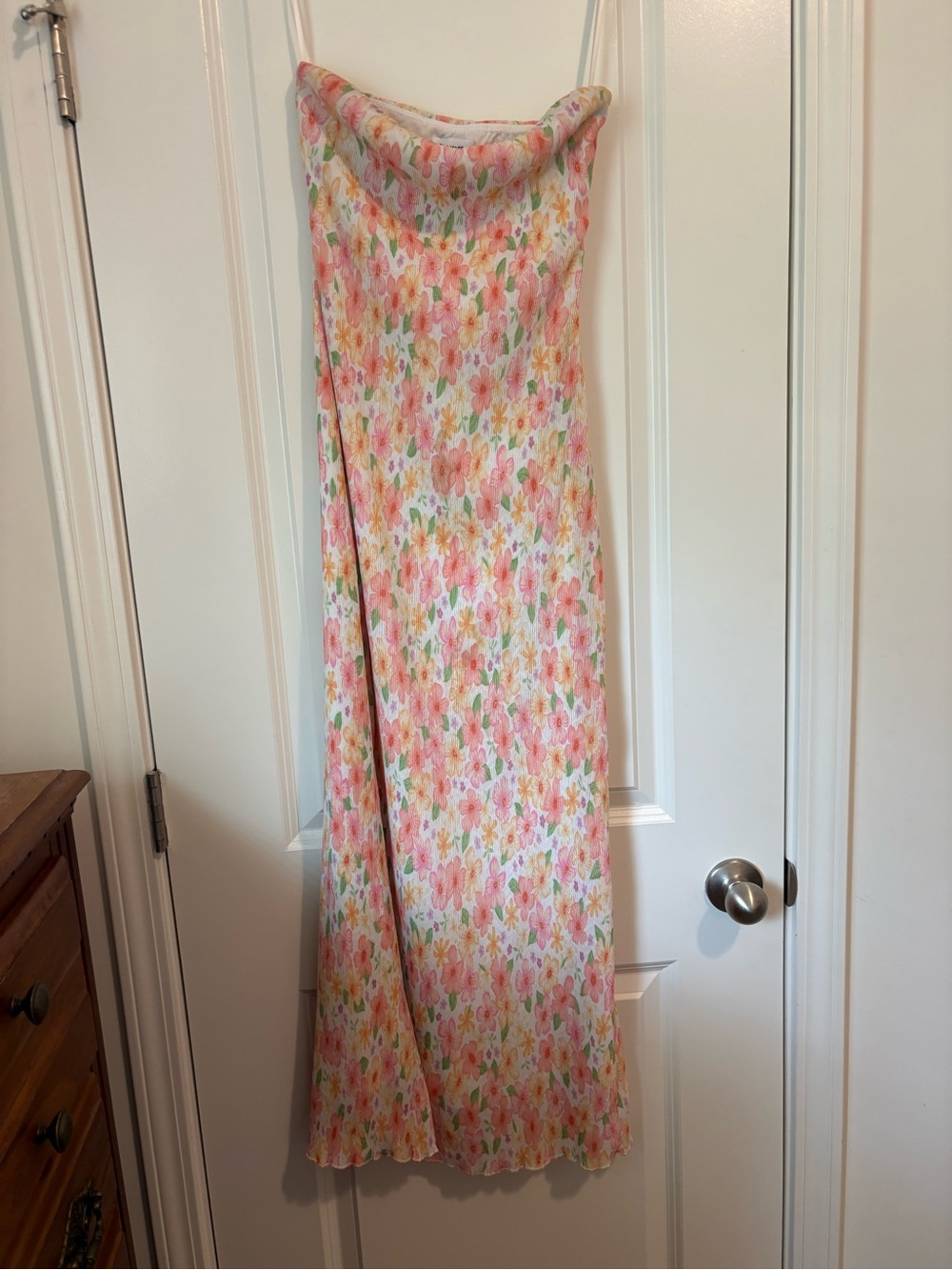 Prince Floral Maxi Dress in Pink, Orange, Yellow